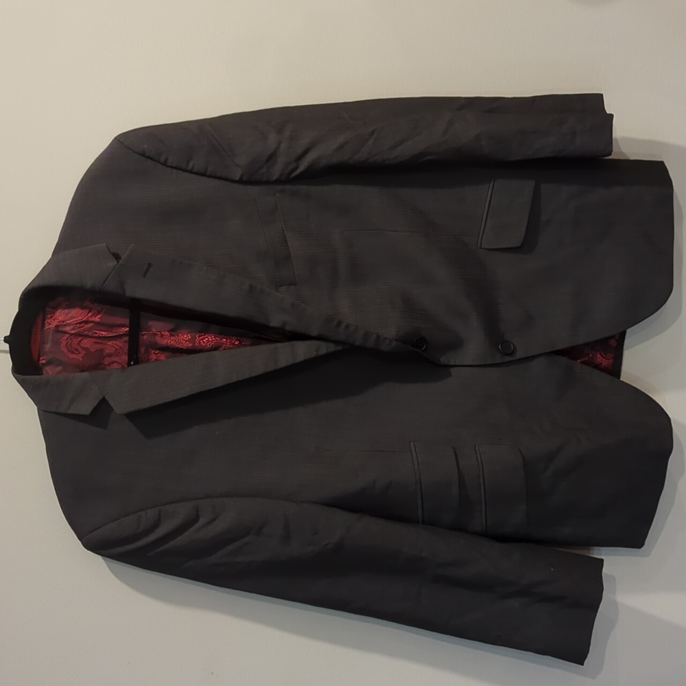 Ted Baker Endurance Joe CT charcoal striped blazer